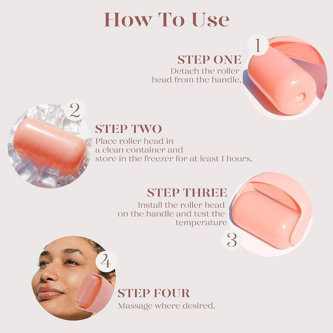 Ice Roller Facial Massager – Skincare & Beauty Gift