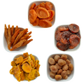 Organic dried rolled apricots from Nut Fusion, a natural dried fruit snack showing golden, sliced apricots on a neutral background.