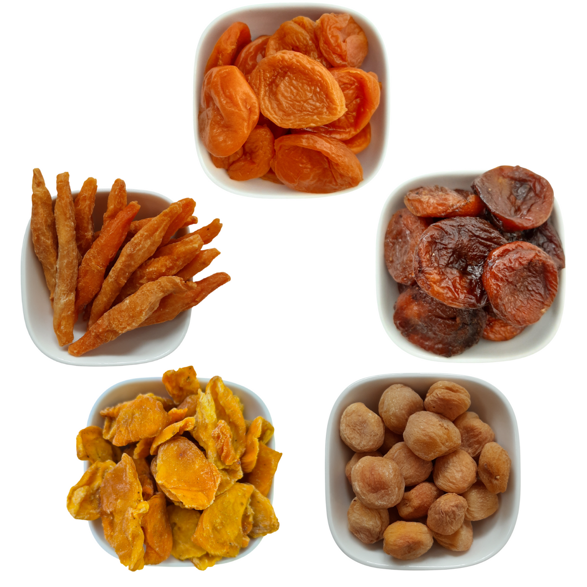 Organic dried rolled apricots from Nut Fusion, a natural dried fruit snack showing golden, sliced apricots on a neutral background.