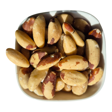 Premium Brazil nuts in a resealable Nut Fusion pack
