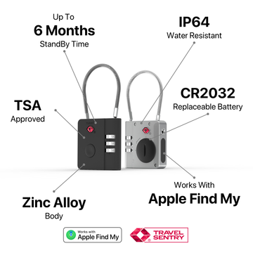 AirLock Smart Anti-Loss TSA Travel Lock