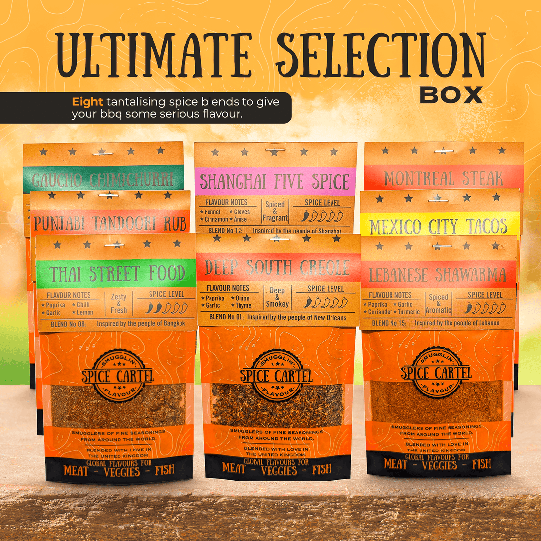 Spice Cartel's Ultimate Gift Box – 8 Premium Spice Blends